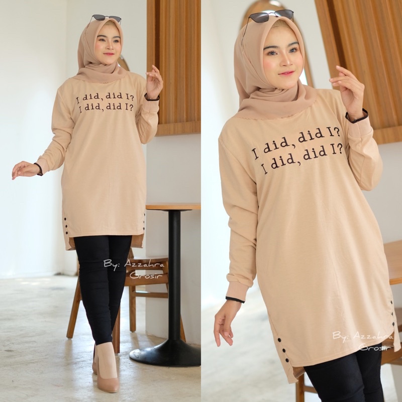 I did Tunik - Tunik Babyterry Import Bordir LD102+ / Rib Sporty + Saku Kiri kanan / R.28 - 268-6097