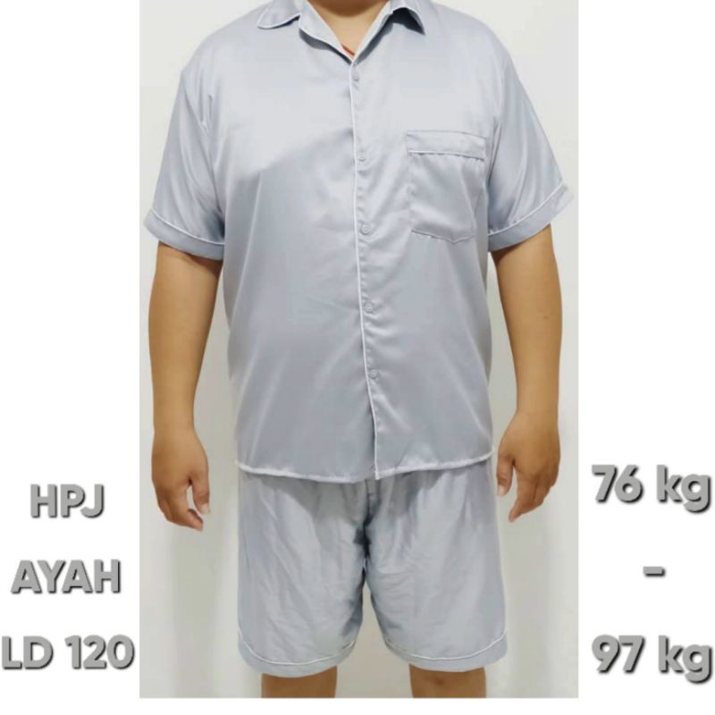 Piyama cowok JUMBO celana panjang dan pendek Set Baju Tidur Pria Setelan laki Pajamas Big size Laki