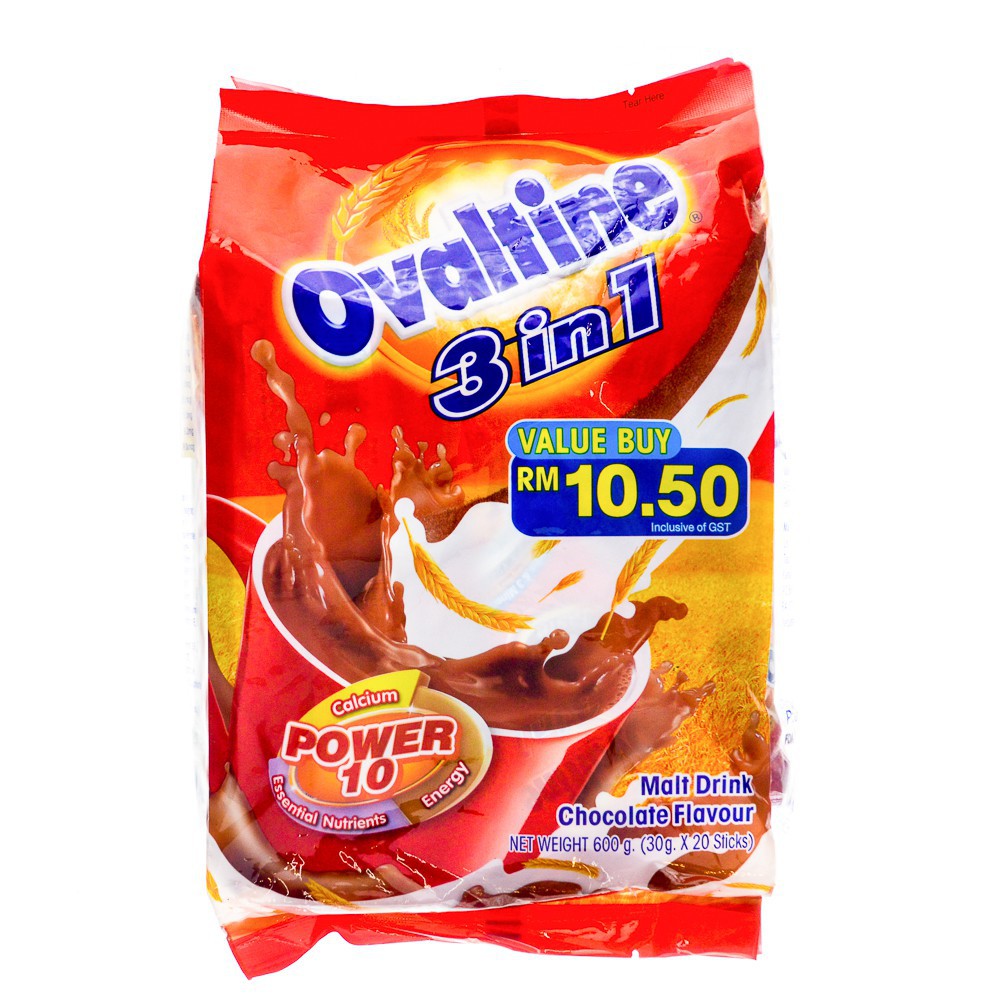 

Ovaltine 3 in 1 20 Sticks Rasa Coklat Import Malaysia Original 600g