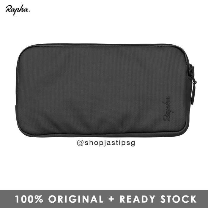 Arar | Rapha Rainproof Essentials Case Black Dompet Pria Olahraga Sepeda