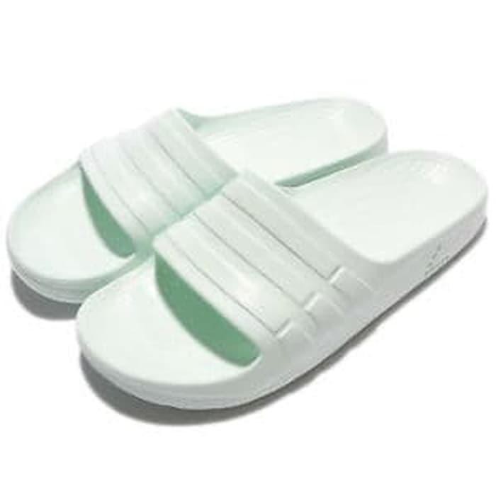 green adidas slippers