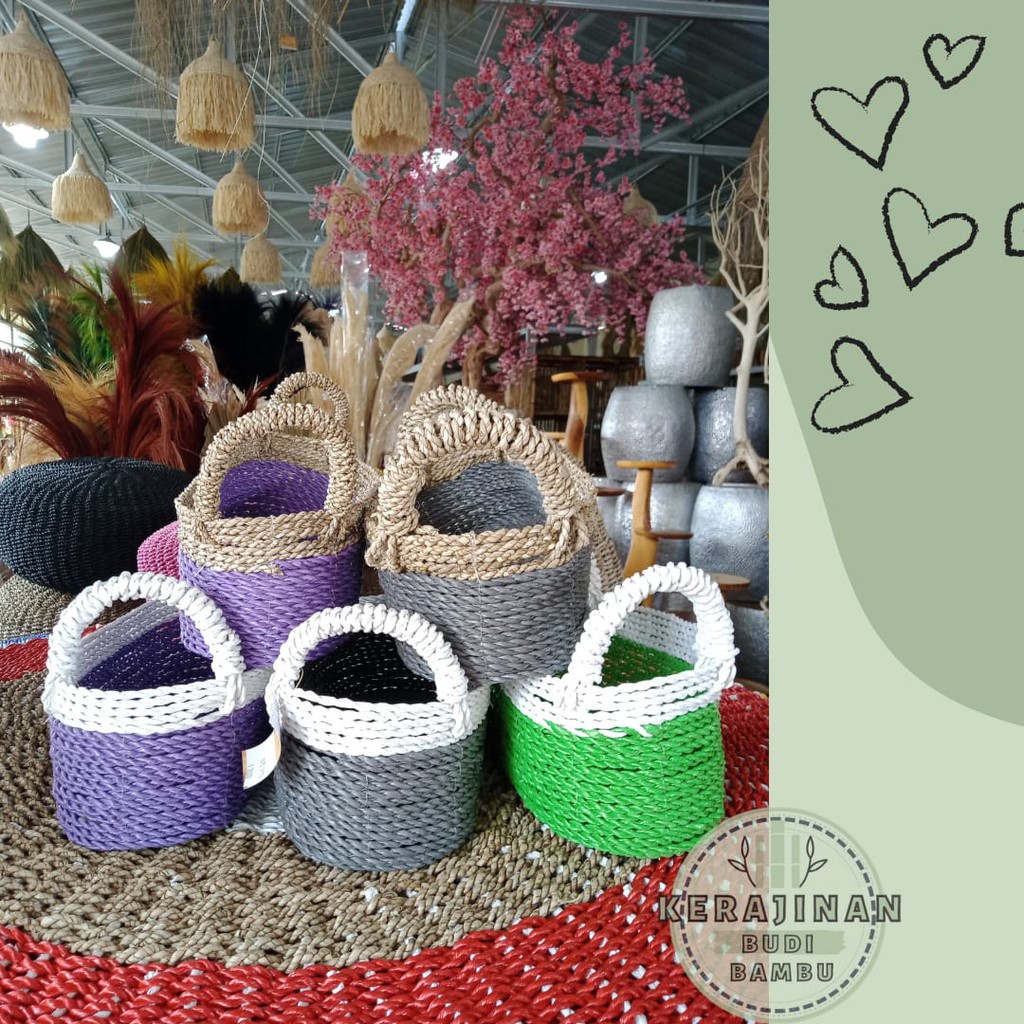 DEKORASI RUMAH CANTIK ANYAMAN KERANJANG SIGRAS TERMURAH