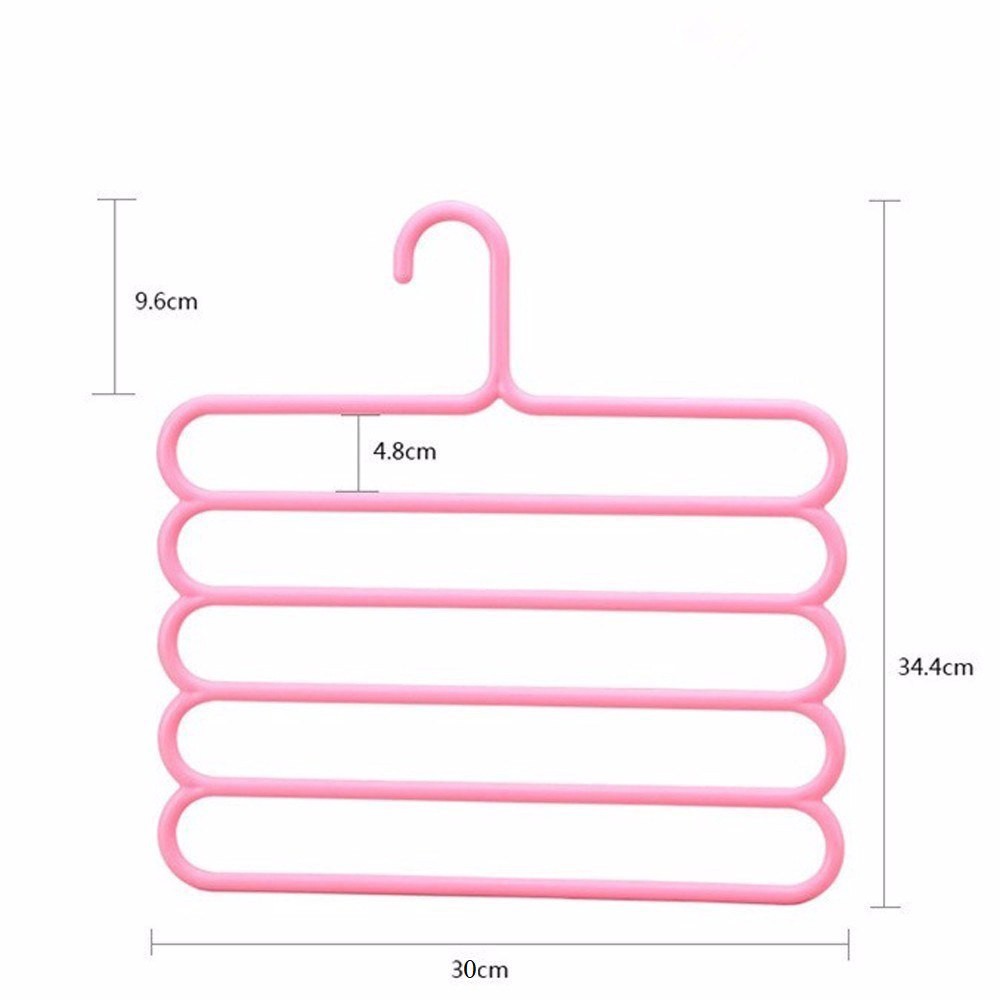 INFY - Hanger Gantungan Pakaian 5 Tingkat 5In1 Multifungsi Susun Baju Handuk Fashion Import R062