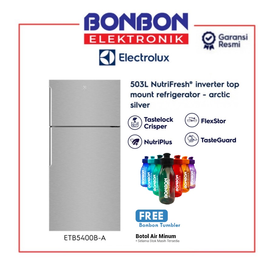 Electrolux Kulkas 2 Pintu ETB5400B-A / ETB 5400B-A / ETB 5400 B-A