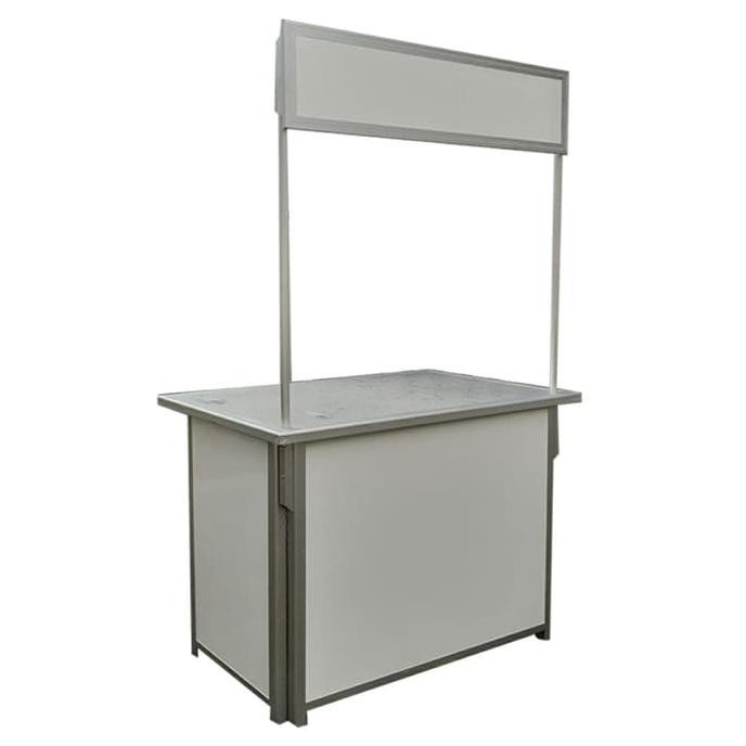 Booth Portable Sedang - Meja Lipat Polos Murah - Gerobak