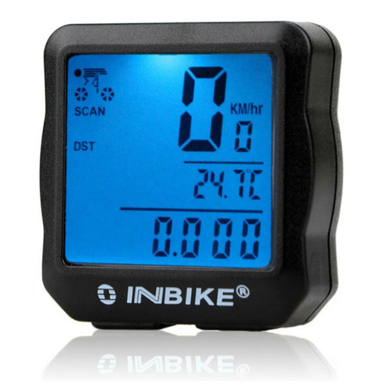 Inbike Speedometer Sepeda 14 Function LCD Display Bicycle