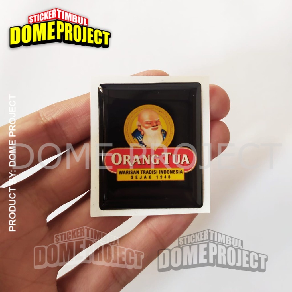 EMBLEM DASI VESPA PIAGGIO ORANG TUA STIKER RESIN LENTUR STIKER AKSESORIES VESPA