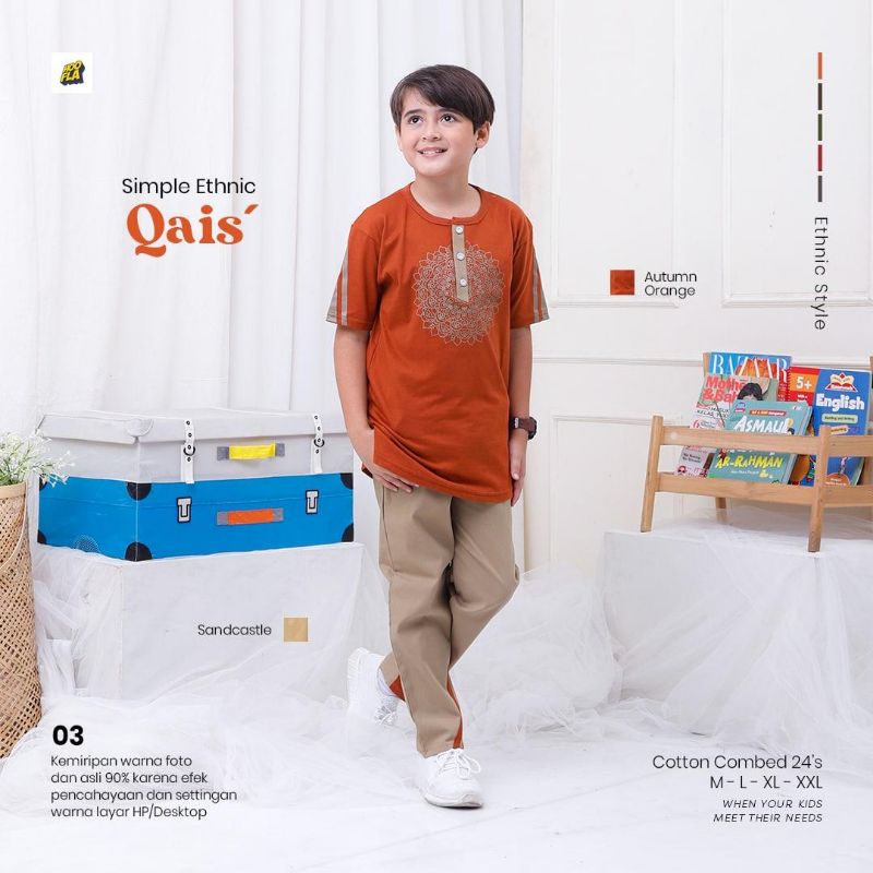 Setelan Koko Terbaru  Qais Simple ethnic-Hoofla