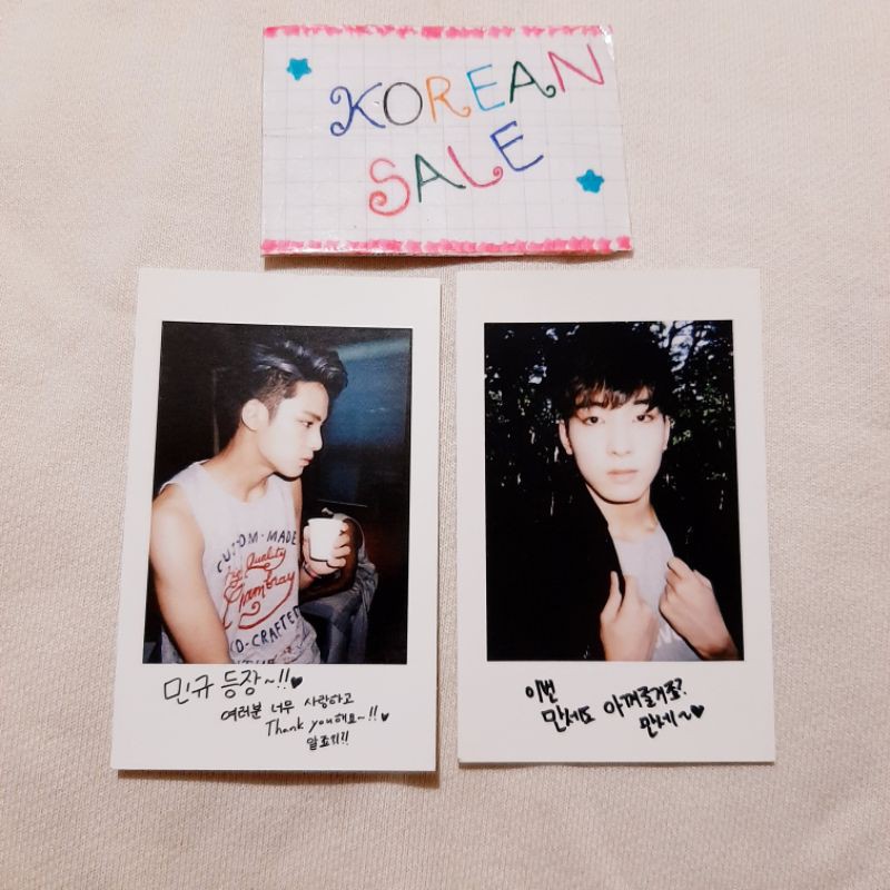 Wonwoo Mingyu PC Photocard Boys Be Album