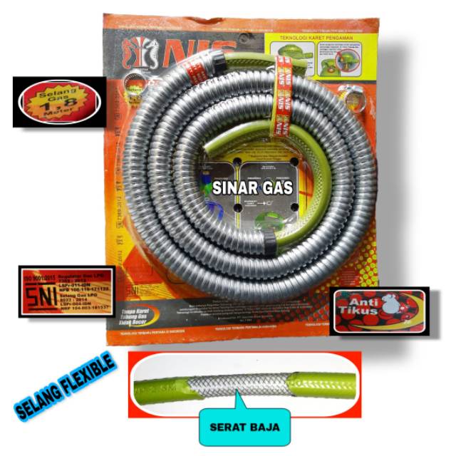 SELANG GAS SERAT BAJA