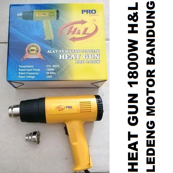 Heat Gun Air Hot Gan Pistol Blower Panas Mesin Pemanas