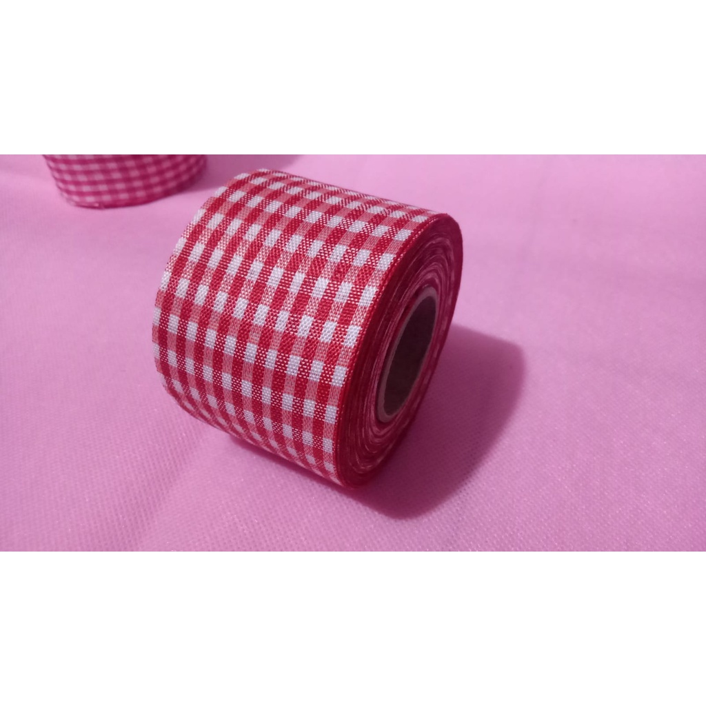 

Pita Kotak Merah Ukuran 1.5 inch / 4cm Per Roll