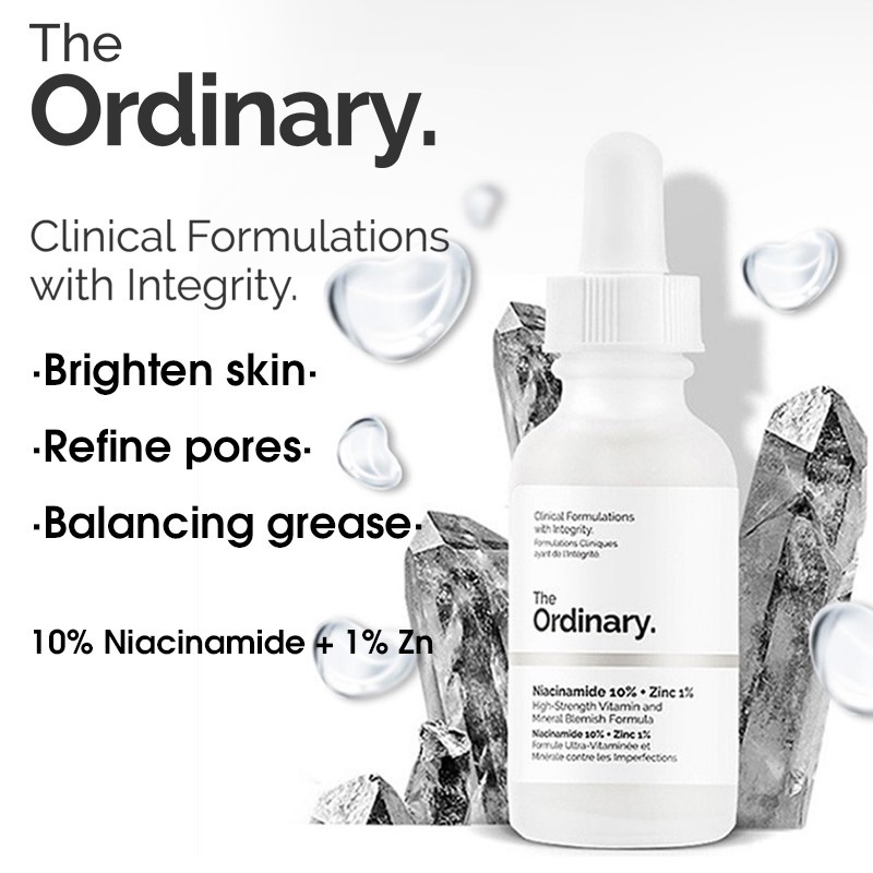 The Ordinary Niacinamide 10% + Zinc 1% Serum Wajah The Ordinary Serum Niacinamid Serum 30ml