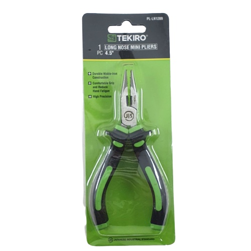 Tang Lancip Jepit 4.5 inch Tekiro Long Nose Mini Pliers 4.5inch PL-LN1289