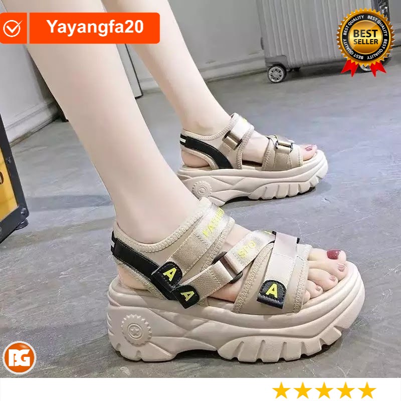 Sendal Wanita Korea Gn A Fahsion Sandal Cewek Karet Abg Tali Musim Panas Slipper Kekinian Lucu