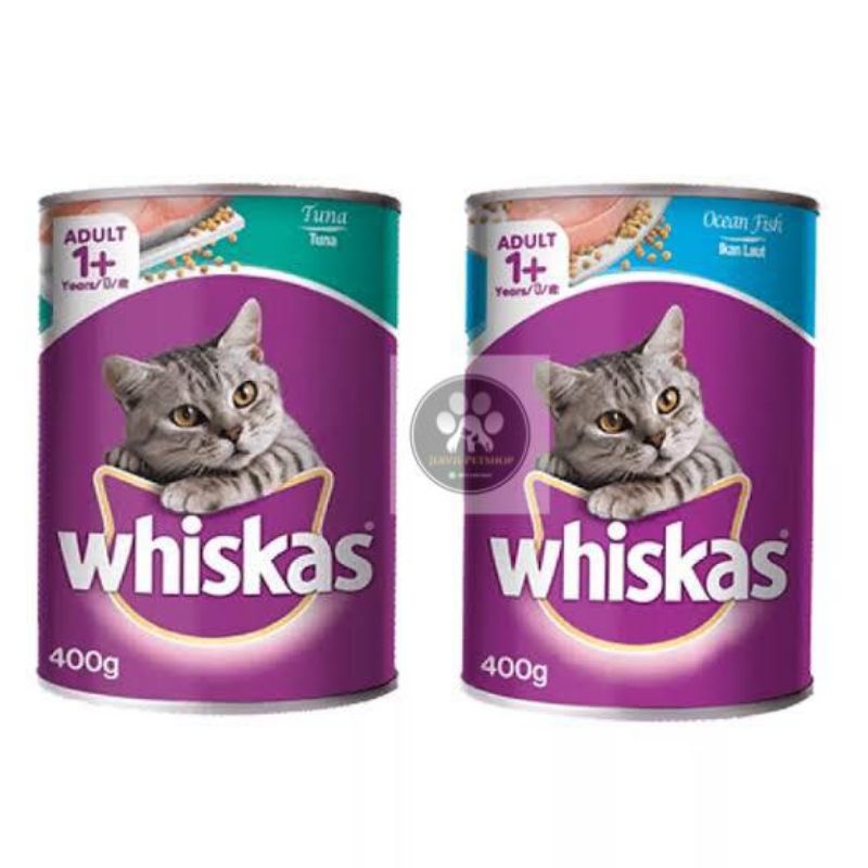 whiskas kaleng 400gr makanan kucing basah, wetfood