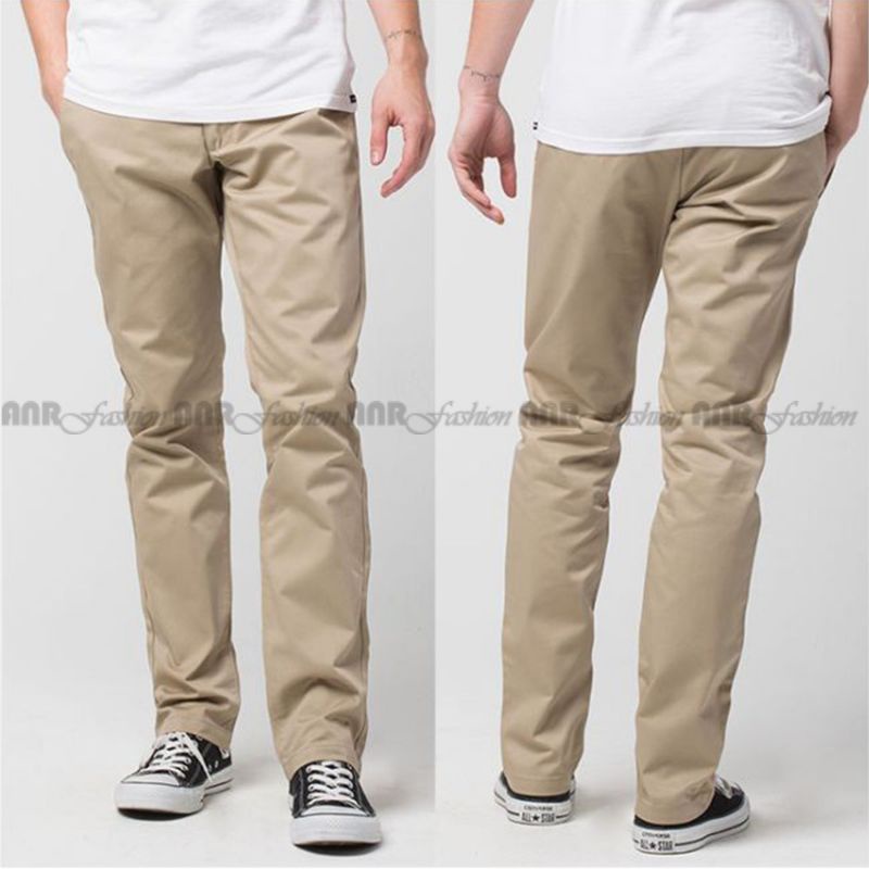 CELANA CHINO panjang pria slimfit KERJAHARIAN Santai Casual Formal