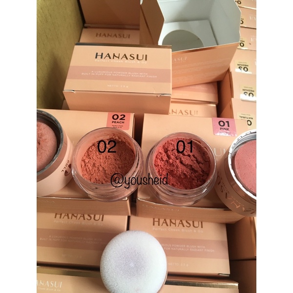 HANASUI Perfect Cheek Blush &amp; Go Powder