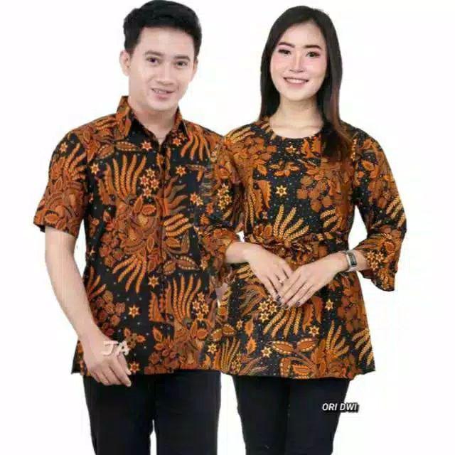 Maura Couple - Sania Ruffle Batik Couple Ori Ndoro Jowi DNT Garansi Termurah Shopee --Manggar Sogan