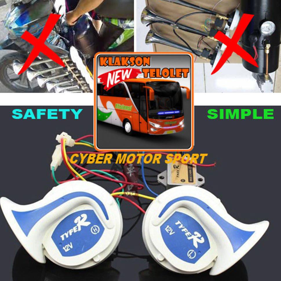 E0919 Klakson 22 Suara. Klakson Telolet.  Klakson Mobil / Motor. Klakson Telolet Elektrik. Klakson
