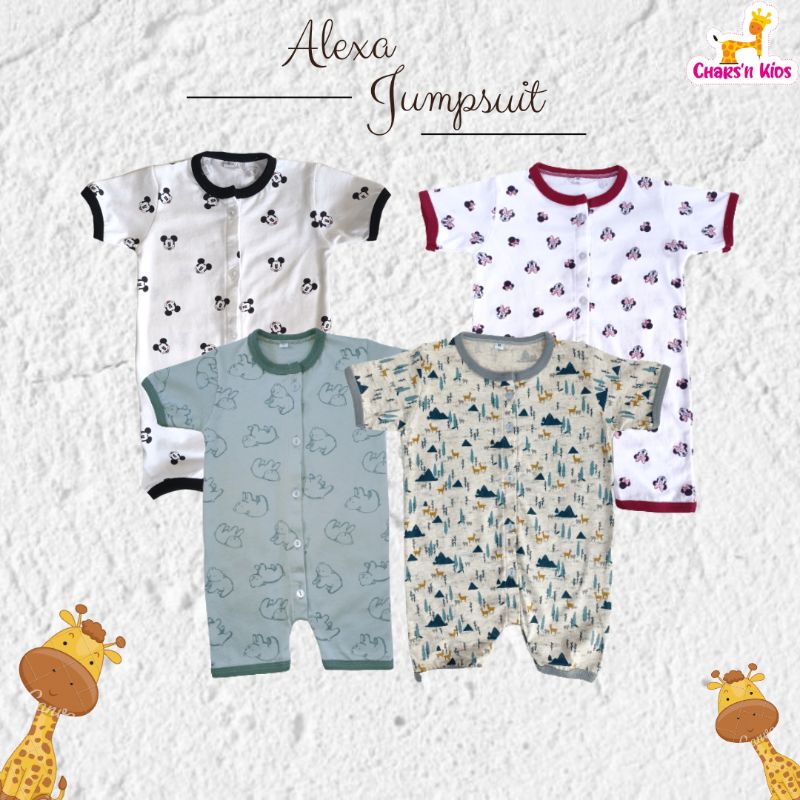 Jumpsuit Bayi Alexa Chars'n Kidss usia 0-12bulan