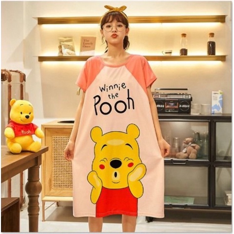 DF BT165 Baju Tidur Daster Baju Tidur Dewasa Jumbo Karakter Import