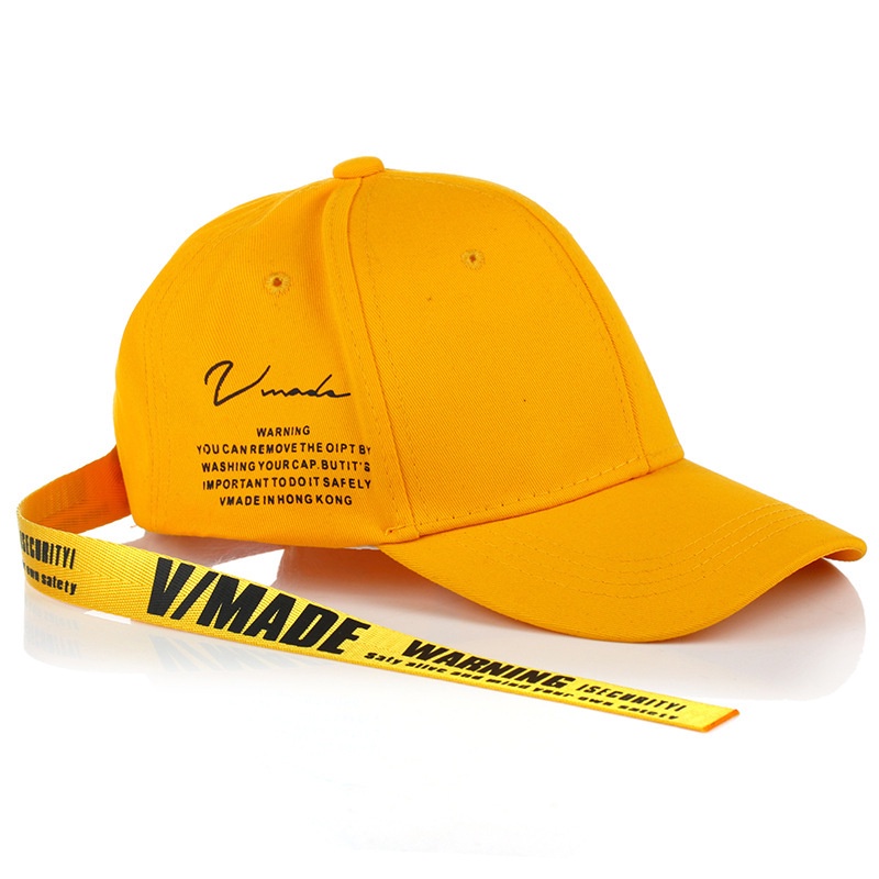 Topi Baseball Desain Pita Panjang Warna Kuning Untuk Pria