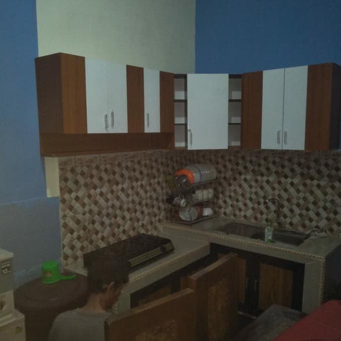 Rak Piring Lemari Gantung Dapur Kitchen Set Atas Leter L Auliabubbleshop