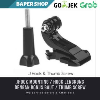 J Hook Mounting Jhook Mount Hook Lengkung Hook Panjang With Thumb Screw Baut