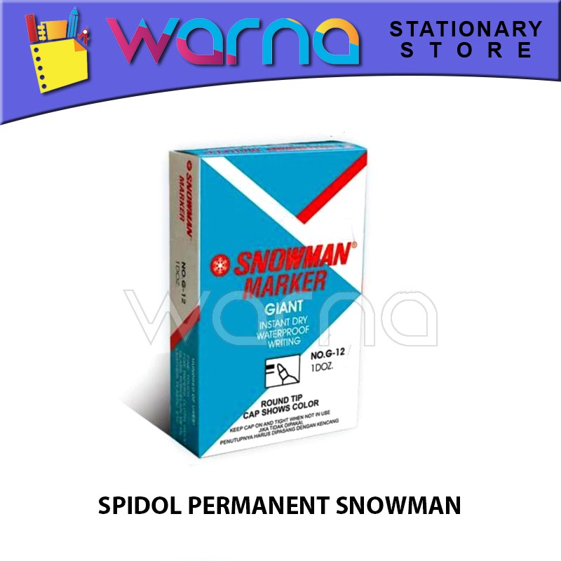 

SPIDOL PERMANENT MARKER SNOWMAN