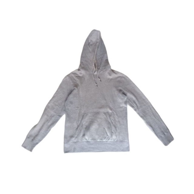 HOODIE JAKET UNIQLO BASIC ABU-ABU ORIGINAL UNISEX PRIA WANITA