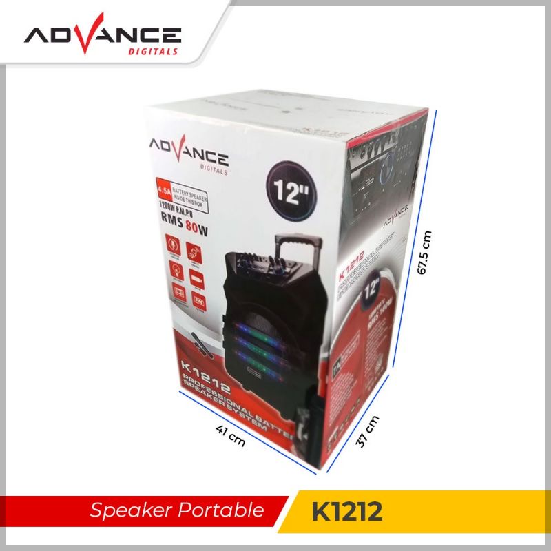 Advance K1212 Speaker Bluetooth Portable