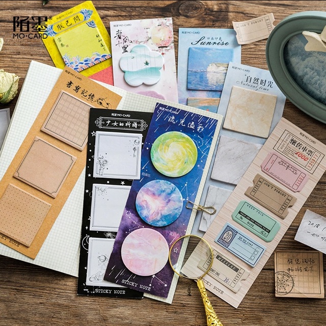 

CUTE STICKY NOTES/MEMO PAD SELF ADHESIVE 60 SHEETS/LOT