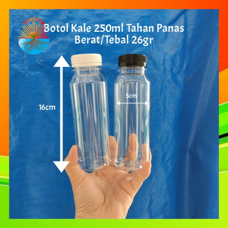 Botol Plastik 250ml / Botol Kale Tebal (Harus Isi 20pcs) Botol Kemasan Tebal,Tahan Panas