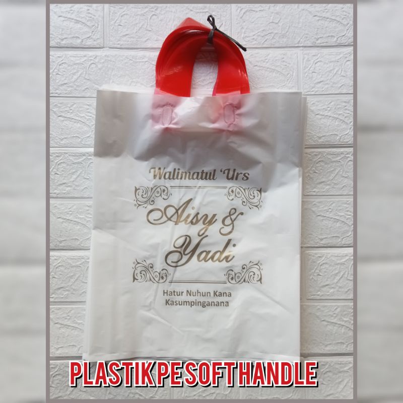 sablon plastik merek(isi 200 pcs)kantong olshop,kantongbelanja toko