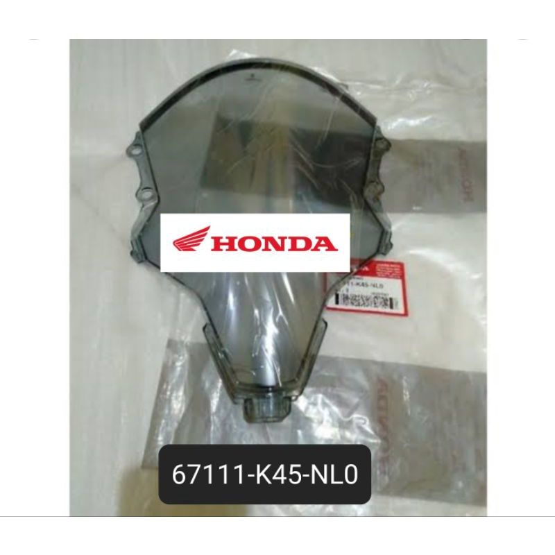 67111 K45 NL0 visor cbr wind screen cbr 150R new tahun 2021 asli honda