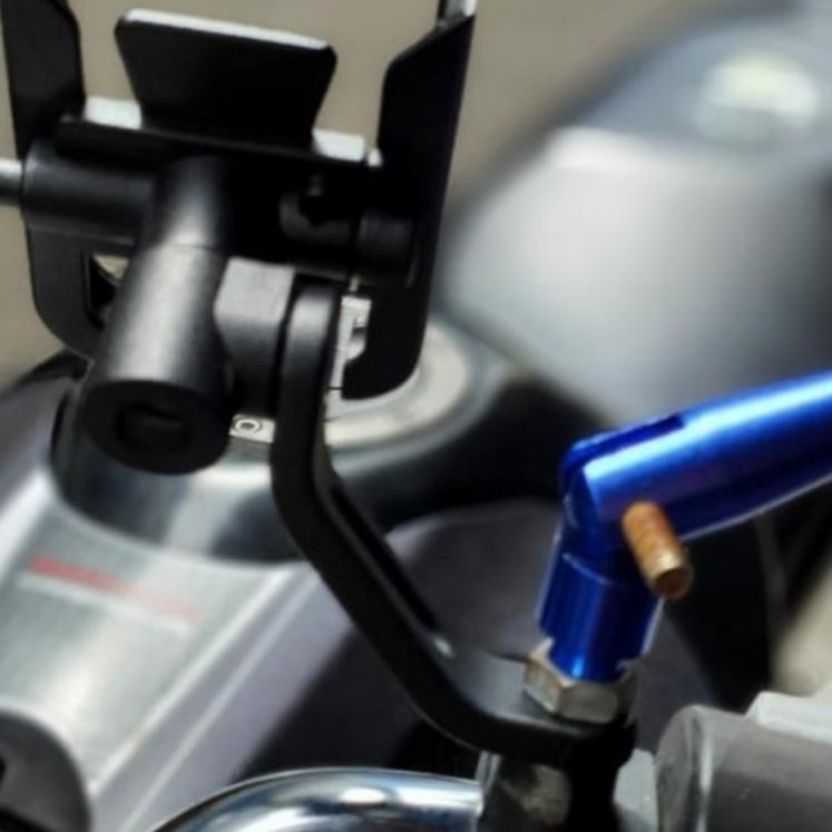 ◌ PHONE HOLDER SEPEDA MOTOR UNIVERSAL. HOLDER HP MOTOR STANG SPION - STANG ✪