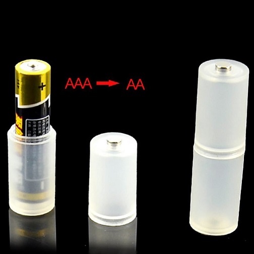 Converter Battery AAA to AA Kotak Rumah Holder Case Casing Baterai Konverter Batre A2 ke A3 Plastik Batere Jam