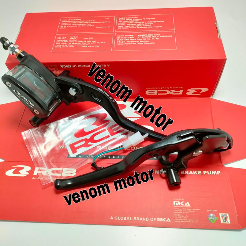 Master Rem RCB oval Set kiri kanan Untuk Motor Aerox beat Vario Scoopy Lexi Fino rxking CBR Satria Fu X-Ride cb100 GSX-3
