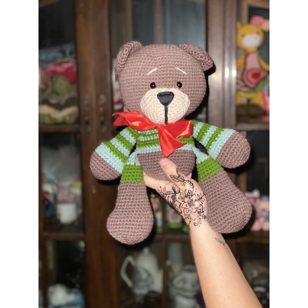 boneka rajut beruang