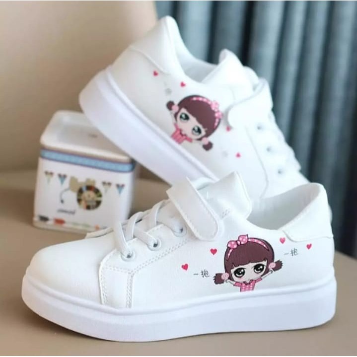 Sepatu Sneakers Anak Perempuan  Karakter Cewek Terbaru