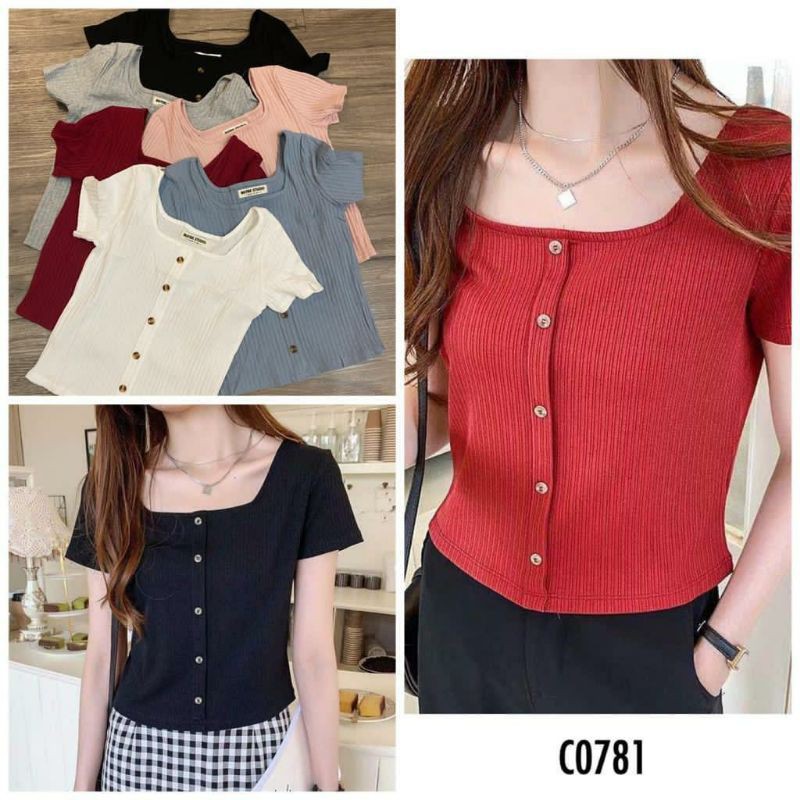 Blouse knit import korea style