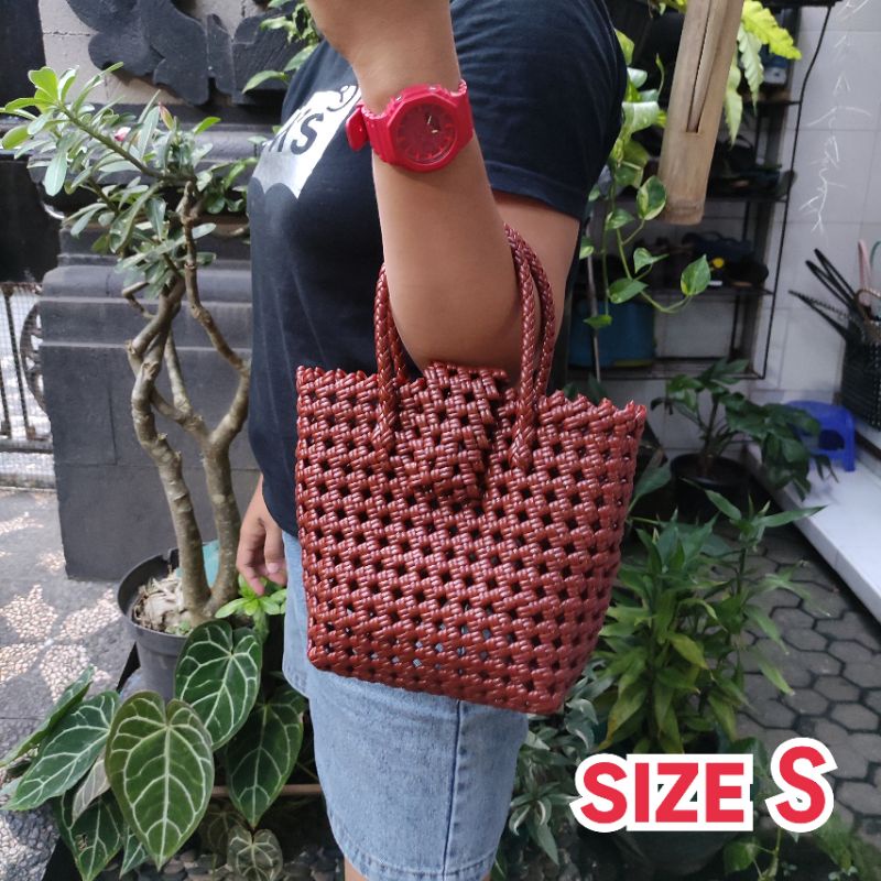 Tas Wanita/ Tas Anyaman Wanita/ Tas Jali Premium/ Tas Anyaman Taro Candy Full 2 Line