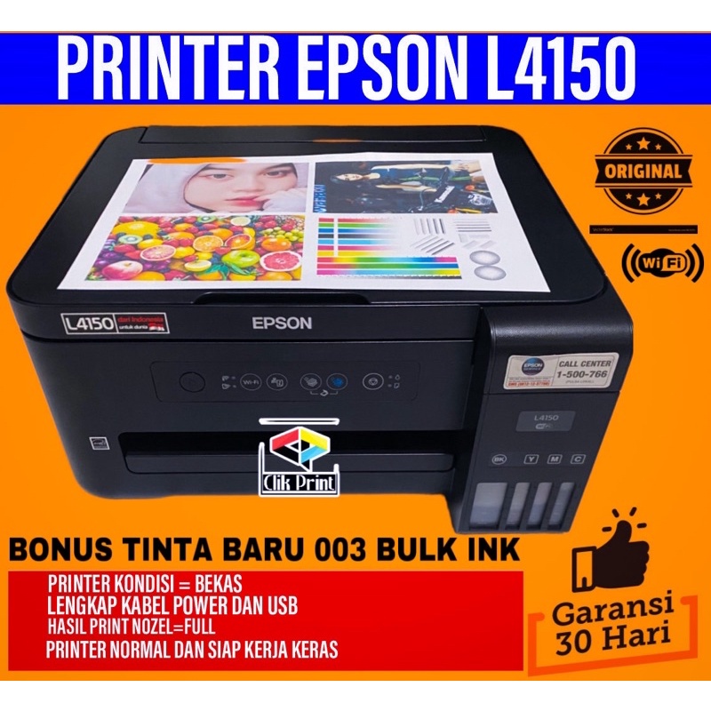 Printer Epson L4150 dan L4160 print,scan,copy,wifi