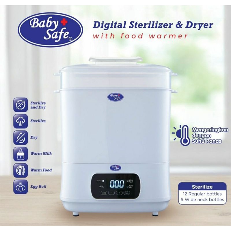 Baby Safe Multifungsi Sterilizer Pensteril mengeringkan Botol Susu Warmer Sterilisator