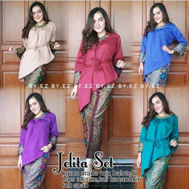 Setelan kebaya batik / Batik kebaya jelita set / kebaya batik Angela etnic