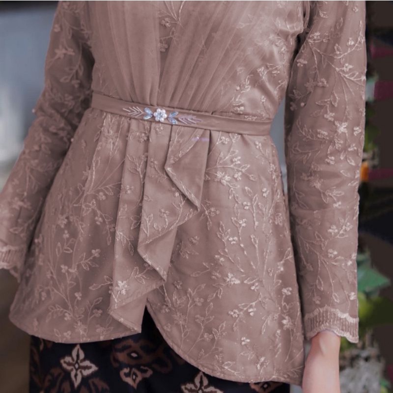 TERBARU !! SET COUPLE BATIK - Kebaya Couple Brokat Modern Aufa Kebaya Wisuda dan Kondangan Kebaya Couple Batik Prima Lengan Panjang Set Wanita Modern Batik Couple Islan