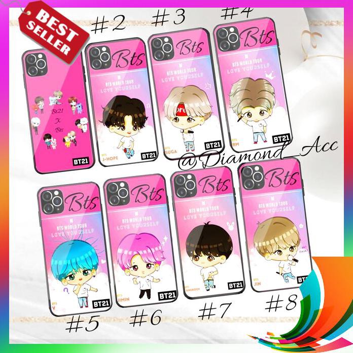 【TERBARU】 Premium Case Hp Glass Motif Bts Bts Samsung Galaxy A51
