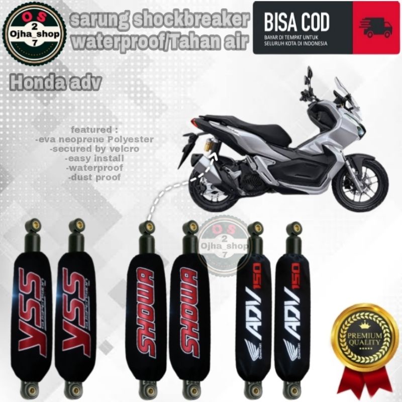 ( 2pcs / 1 set ) cover / sarung shockbreaker belakang motor adv