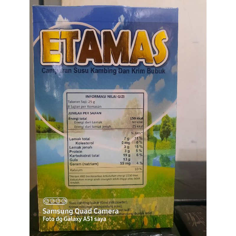 

DA Susu Bubuk Kambing Etamas Kemasan Box 200gr